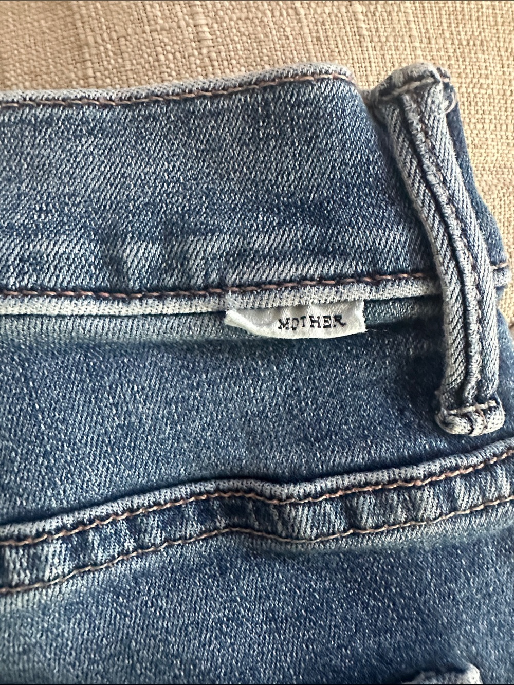 MOTHER Distressed Blue Jeans - Picture 8 of 10